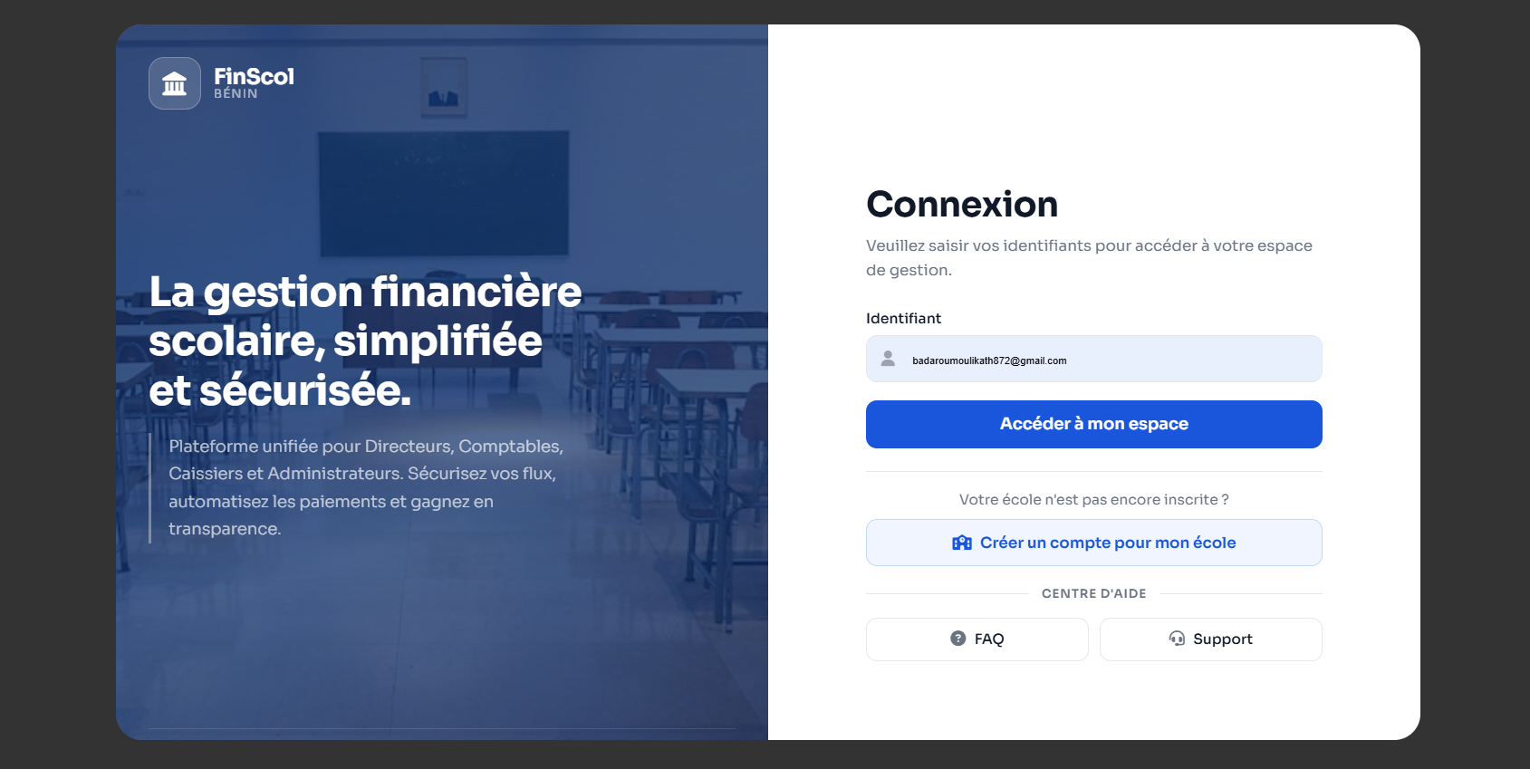 Dashboard scolaire